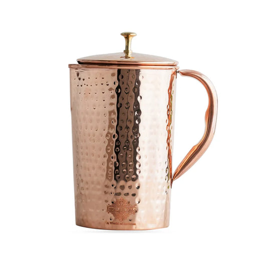 Pure Copper Jug - 2L Hammered Copper Jug